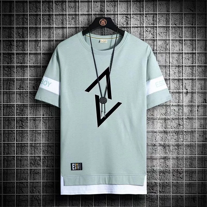 2022 New Men&#39;s T Shirts Japan Fashion Summer Streetwear Print T Shirt Casual Men Clothing Harajuku Short Sleeve Tops Tees Men