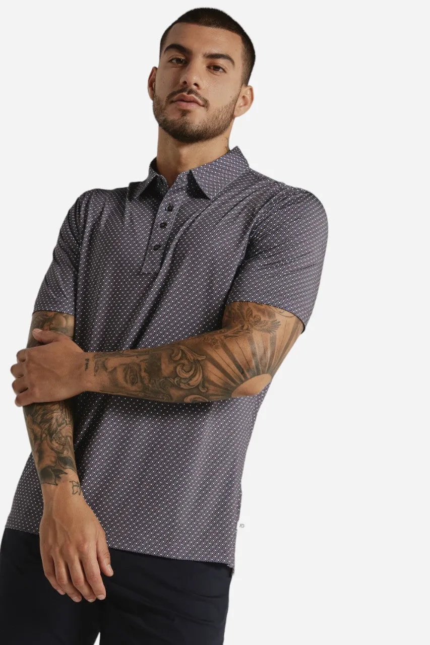 7 Diamonds Pierson Short Sleeve Polo Dusty Mauve