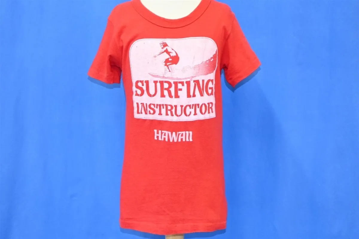 70s Hawaii Surfing Instructor Island Surf t-shirt Youth Medium