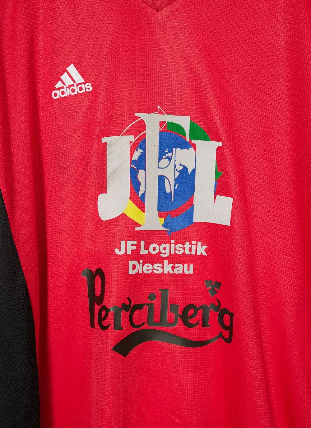 90s Vintage Shirt #46 | Percival x Classic Football Shirts | Red with Black