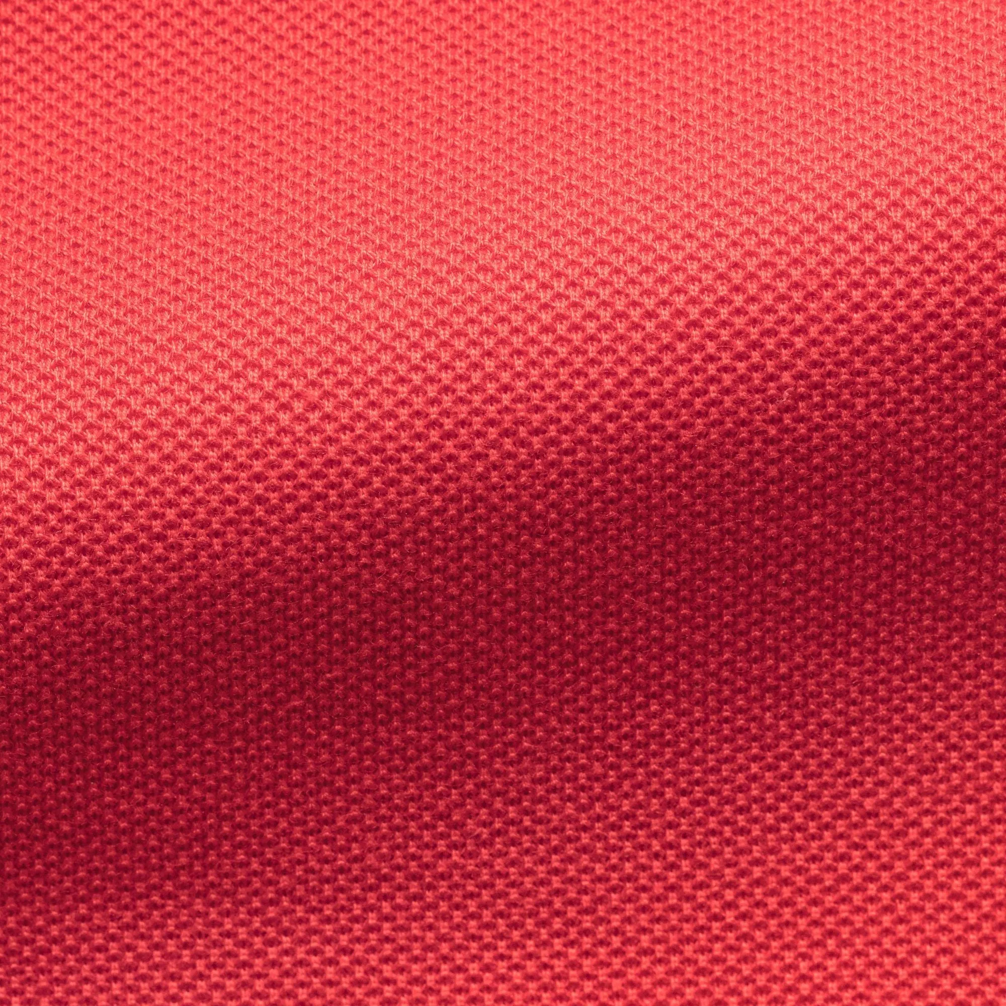 Albini Knit Bright Red Piqué Doppio Cotton