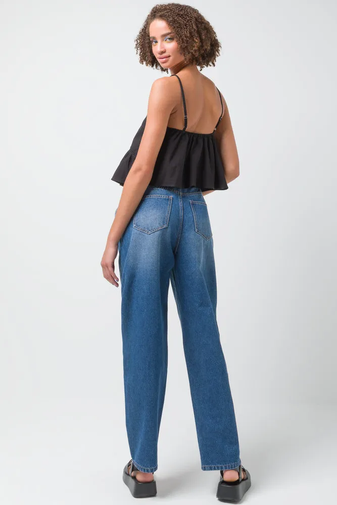 Anglaise Cami Black