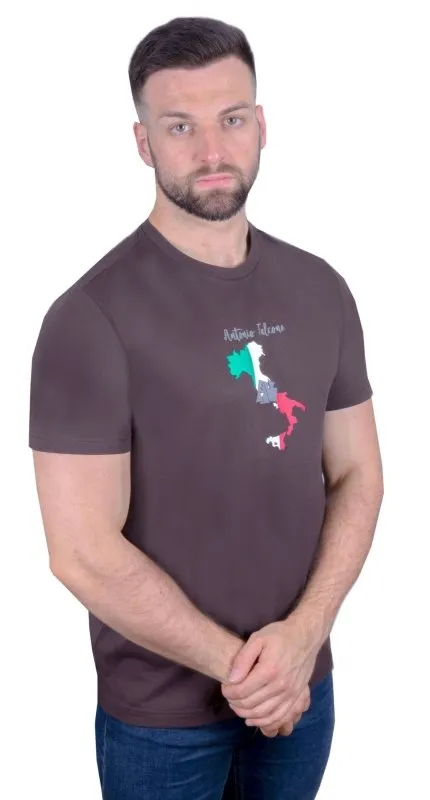 Antonio Falcone Emilio Organic Cotton T-shirt Chocolate