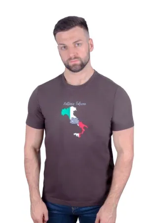 Antonio Falcone Emilio Organic Cotton T-shirt Chocolate