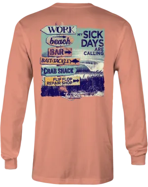 Beach Signs Long Sleeve T-Shirt