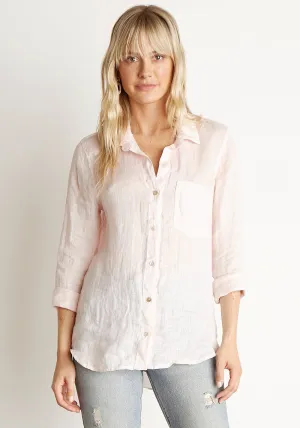 BELLA DAHL - Pocket Button Down in Barely Pink