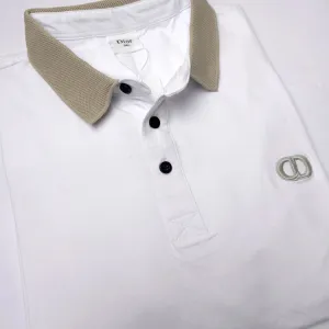 BIG- CD designer polo shirt | White