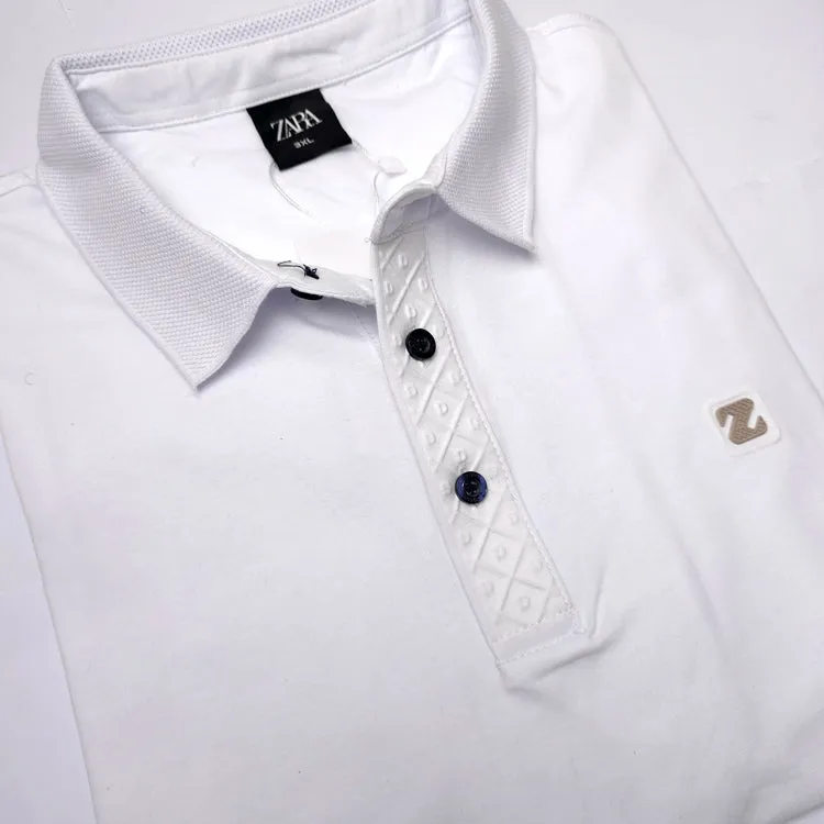 BIG- ZR designer polo shirt | White