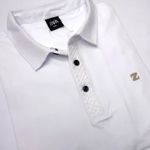 BIG- ZR designer polo shirt | White