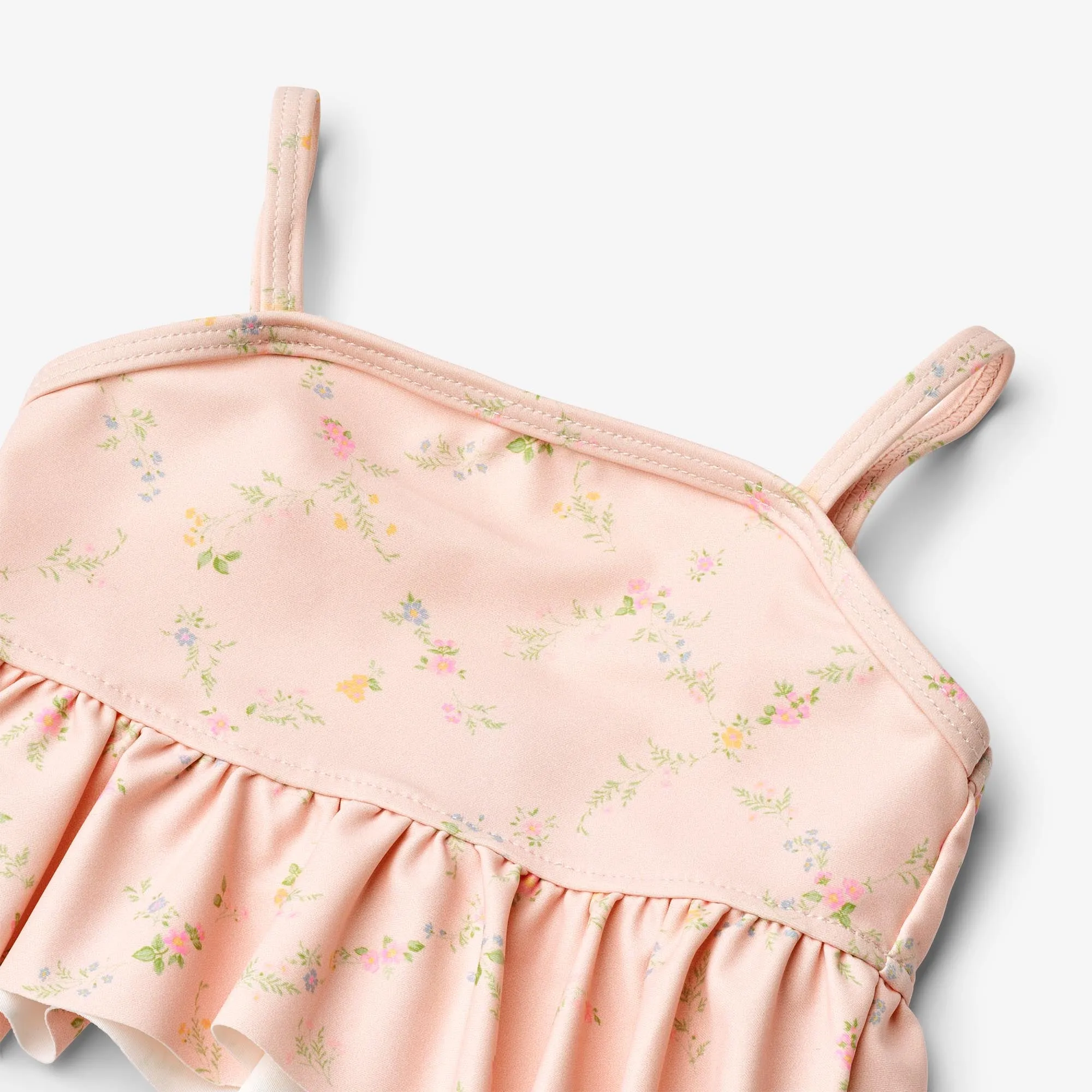 Bikini Lærke - powder checked flowers