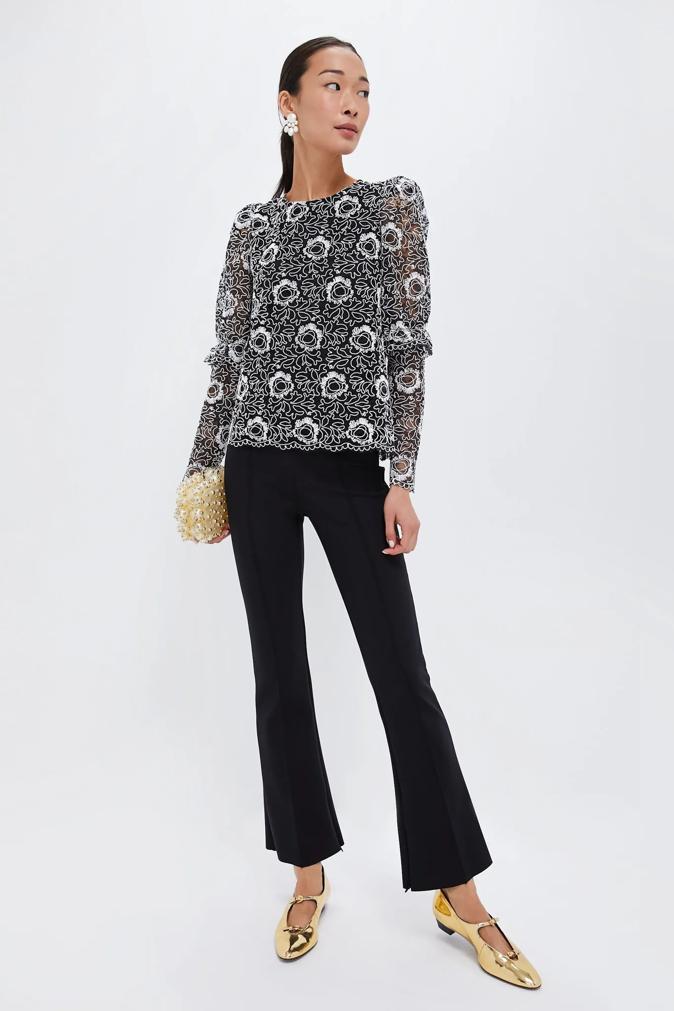 Black Lace Baldwin Blouse
