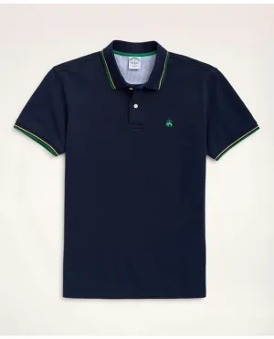 Brooks Brothers Men's Golden Fleece Slim Fit Supima Tipped Polo Shirt Navy