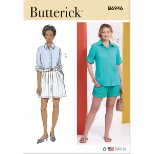 Butterick Pattern B6946 Misses' Shirts and Shorts