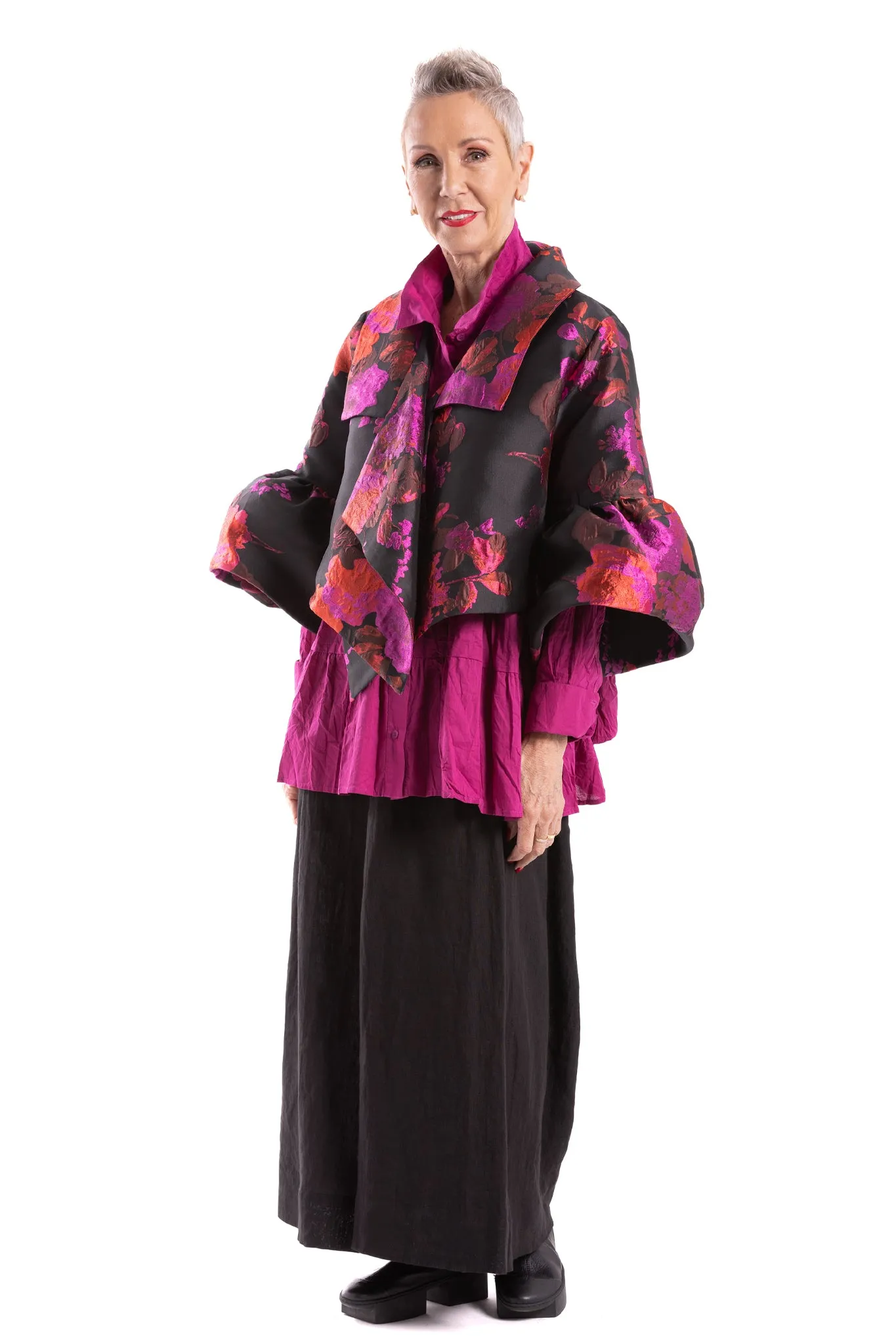 CARLY RUFFLE SHIRT CC