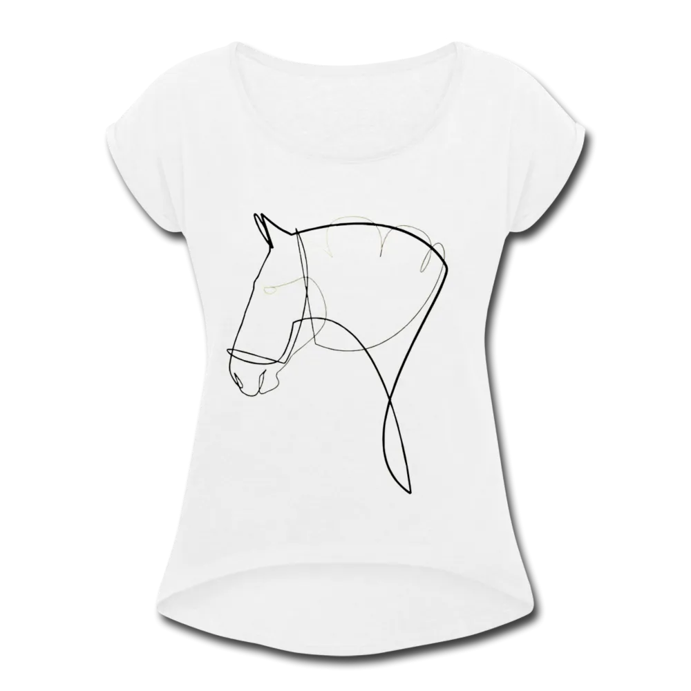CAVALLA TEE | White | Dip Hem - ATELIERCG™