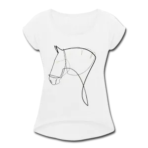 CAVALLA TEE | White | Dip Hem - ATELIERCG™