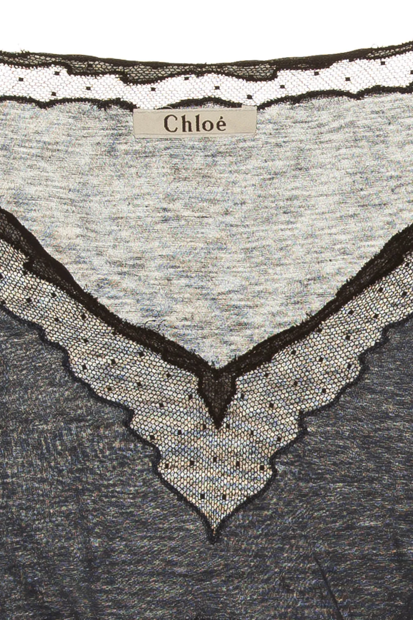 Chloe - Navy Long Sleeve Top - FR 36