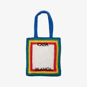 Cotton Stripe Crotchet Bag