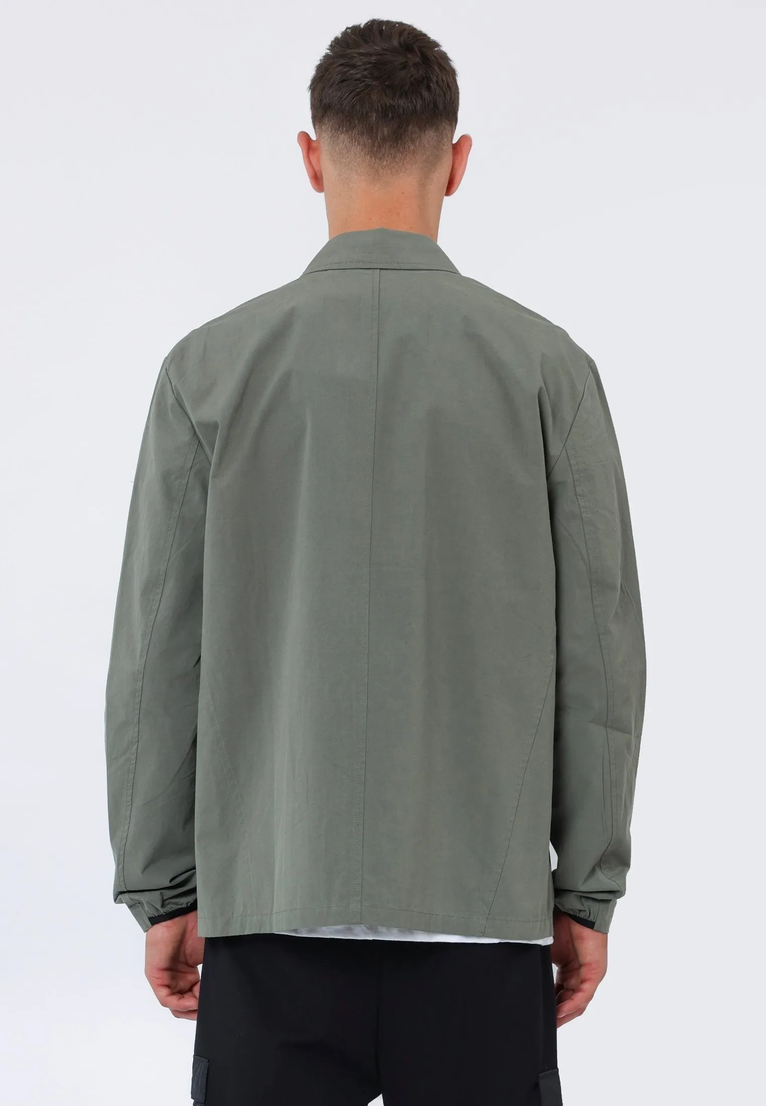 COTTON TERRACE OVERSHIRT OLIVE