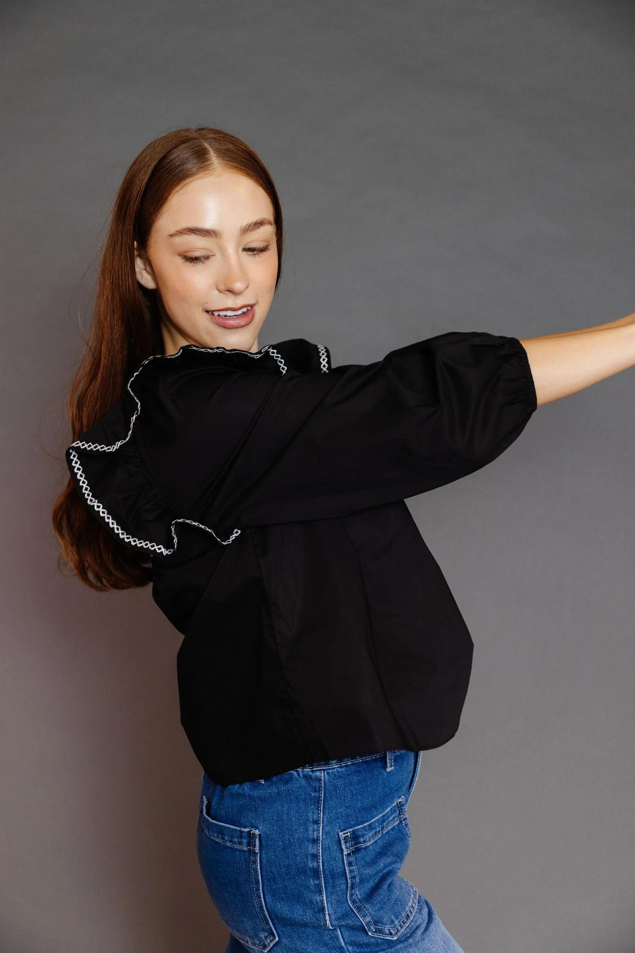 Covington Blouse in Black