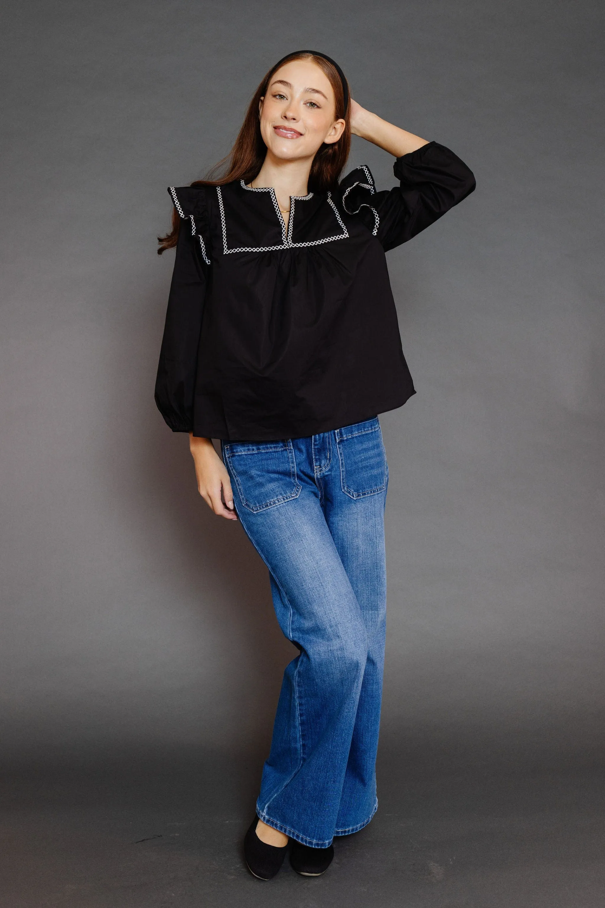 Covington Blouse in Black