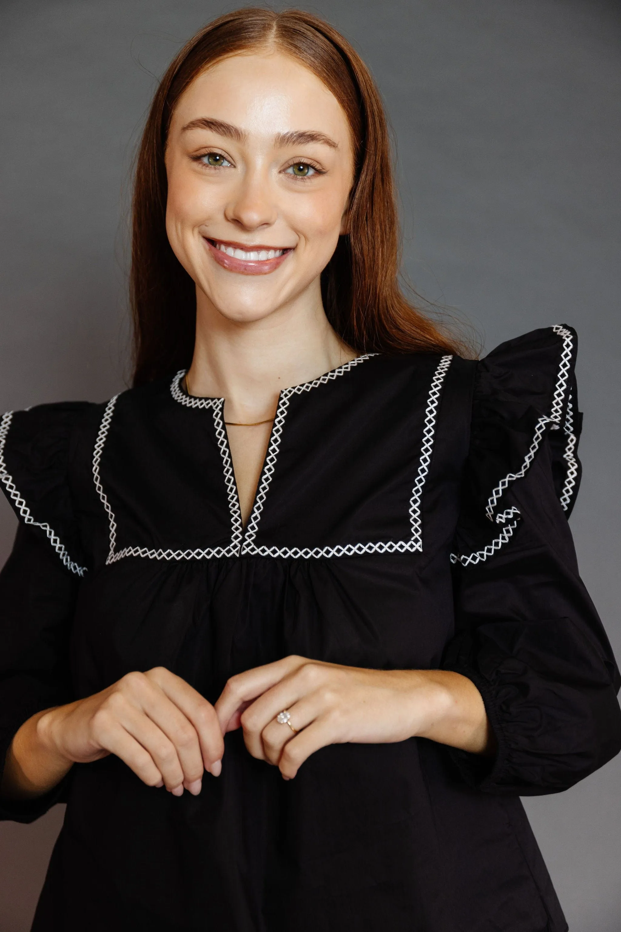 Covington Blouse in Black
