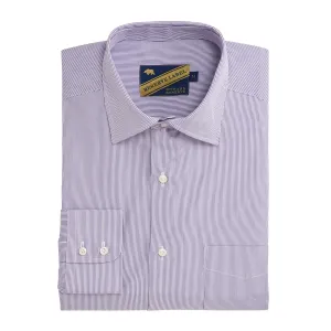 Daybreak Ticking Stripe Reserve Spread Collar - Daybreak