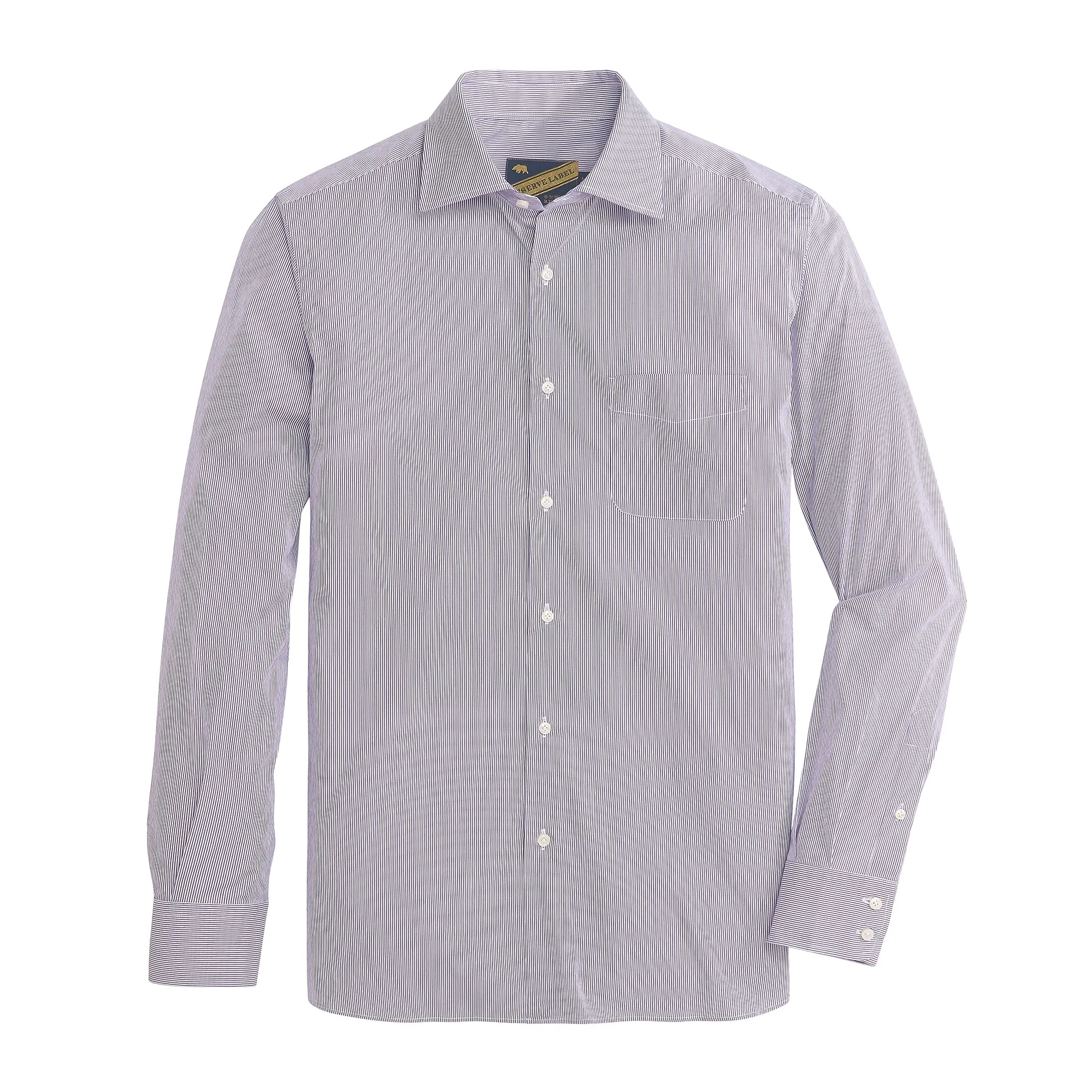 Daybreak Ticking Stripe Reserve Spread Collar - Daybreak