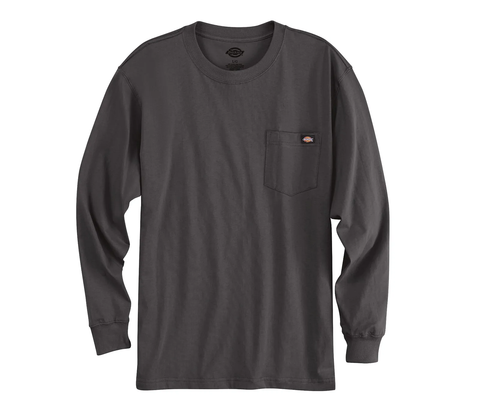 Dickies Men's Long Sleeve Heavyweight Crew Neck Tee Shirt
