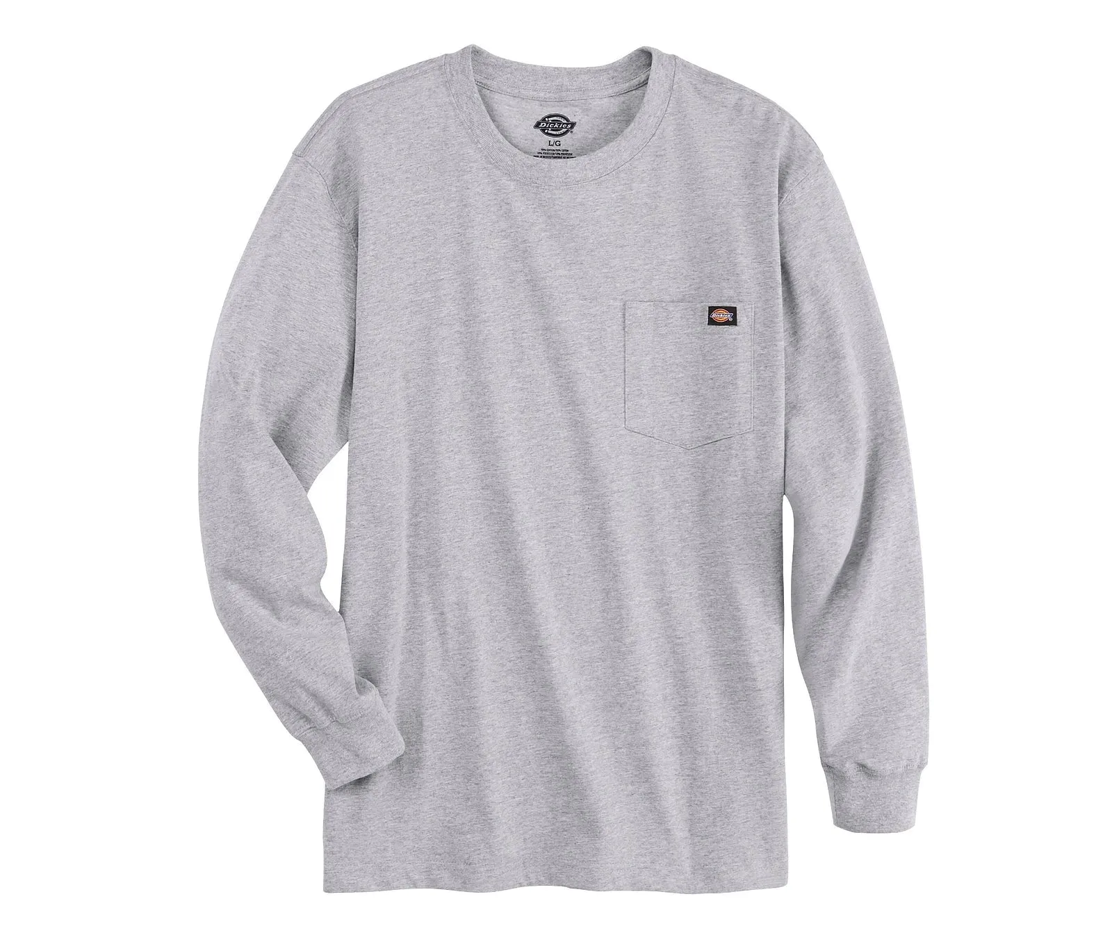 Dickies Men's Long Sleeve Heavyweight Crew Neck Tee Shirt