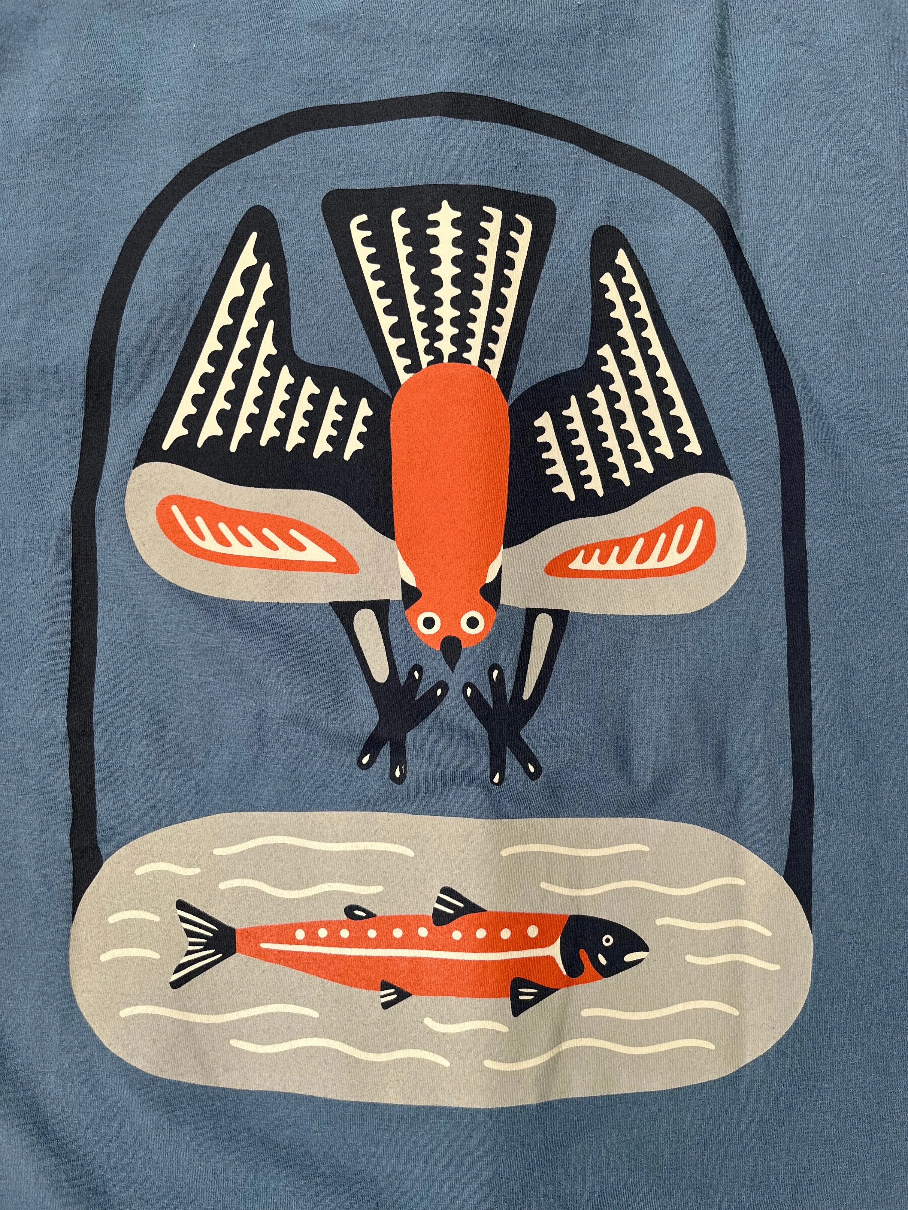 Dive & Dine Organic T-Shirt - Utility Blue