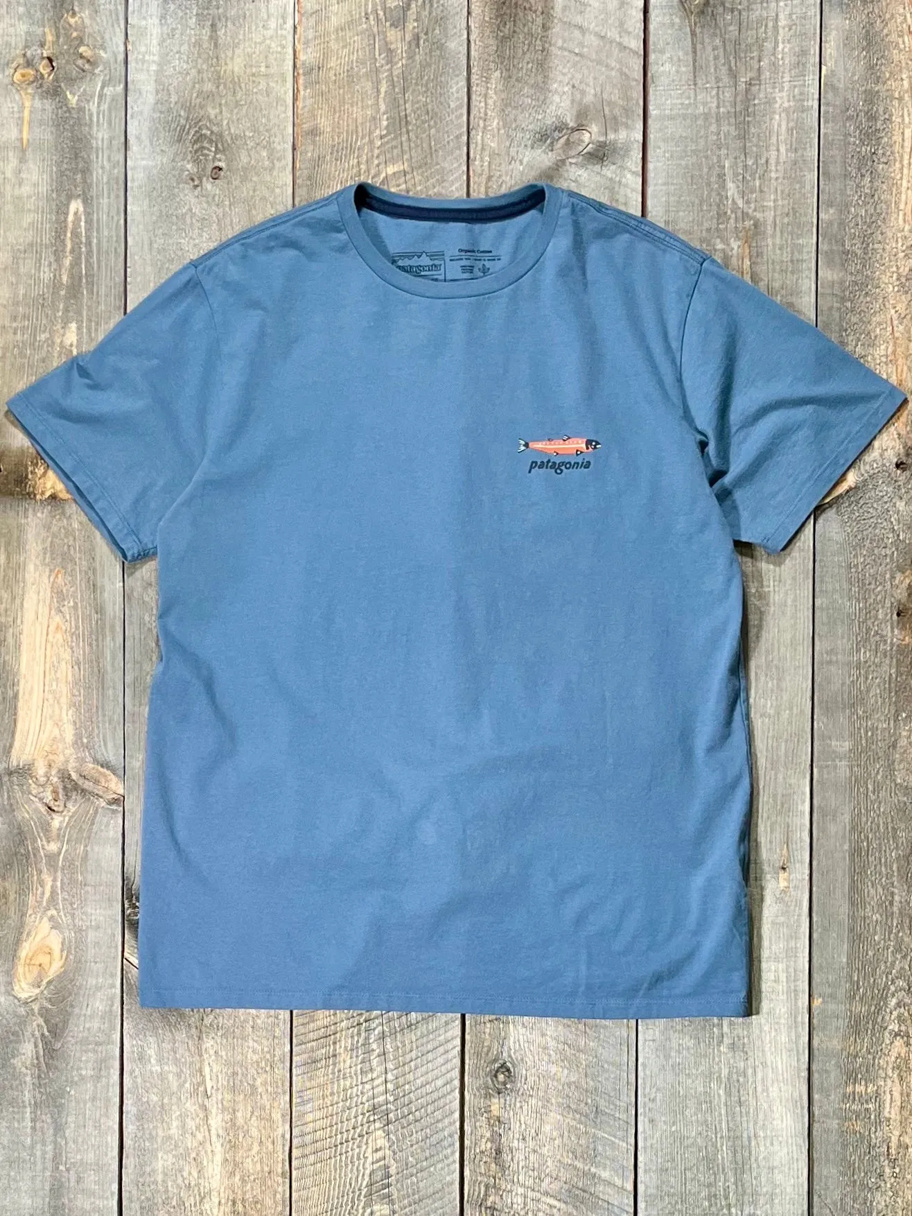 Dive & Dine Organic T-Shirt - Utility Blue