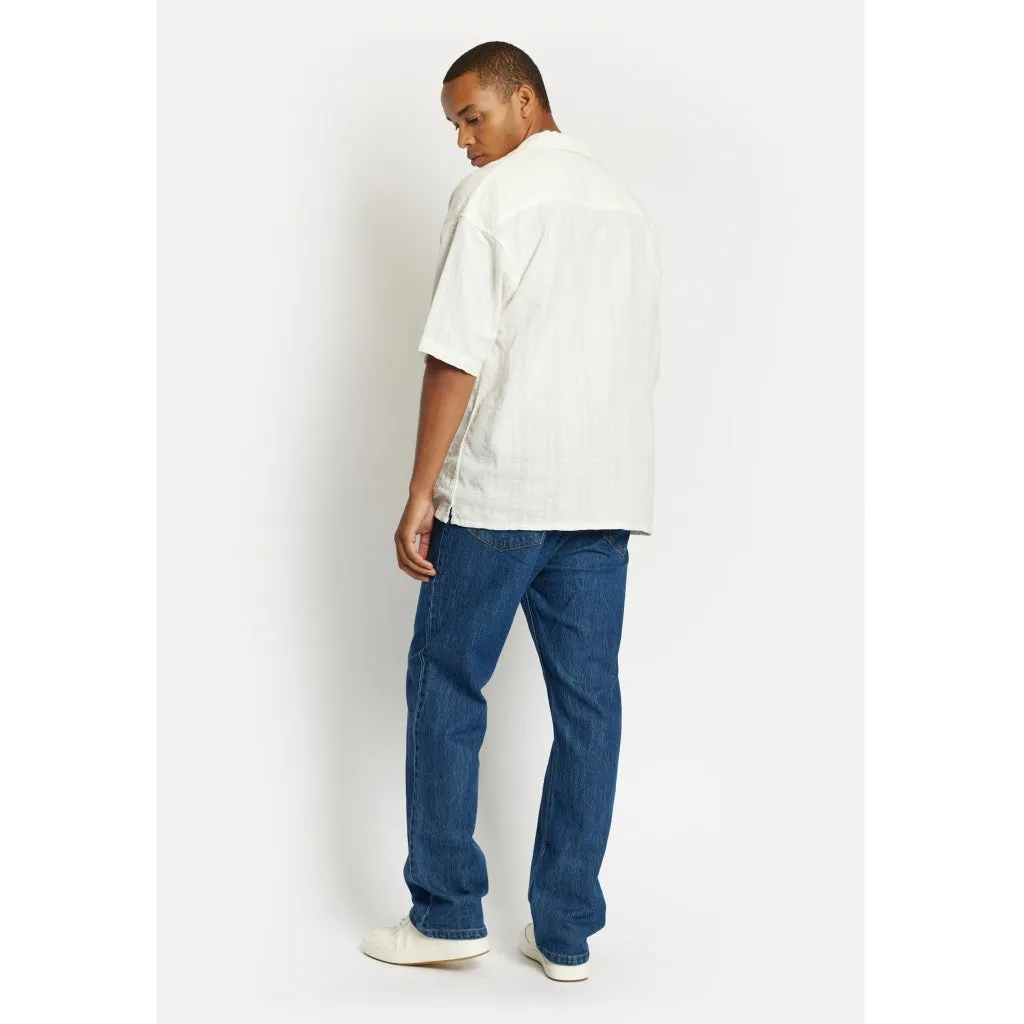 DPTextured Cuban Shirt - Offwhite