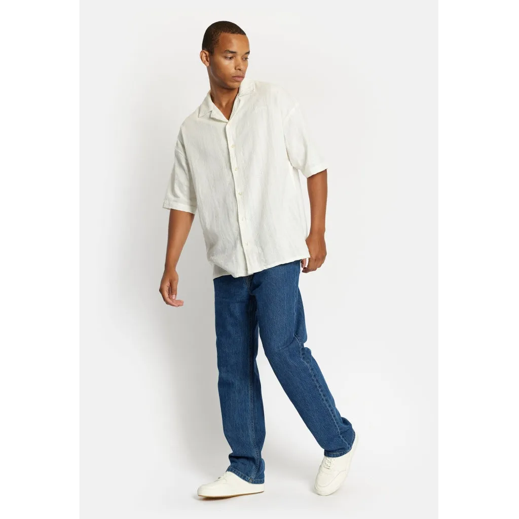 DPTextured Cuban Shirt - Offwhite