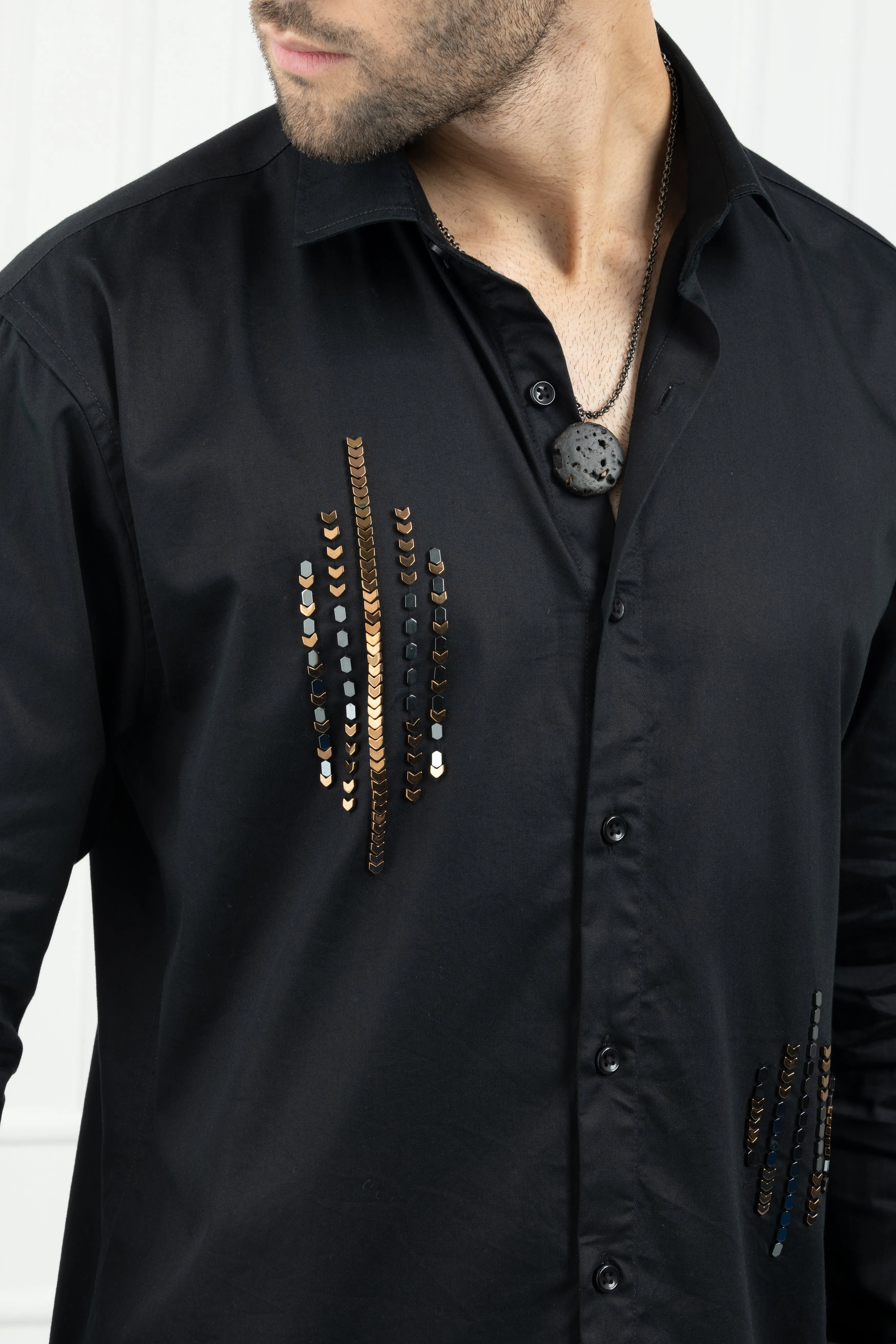 Embellished Shirt - Embroidered Shirts
