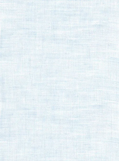 European Pale Blue Linen Shirt