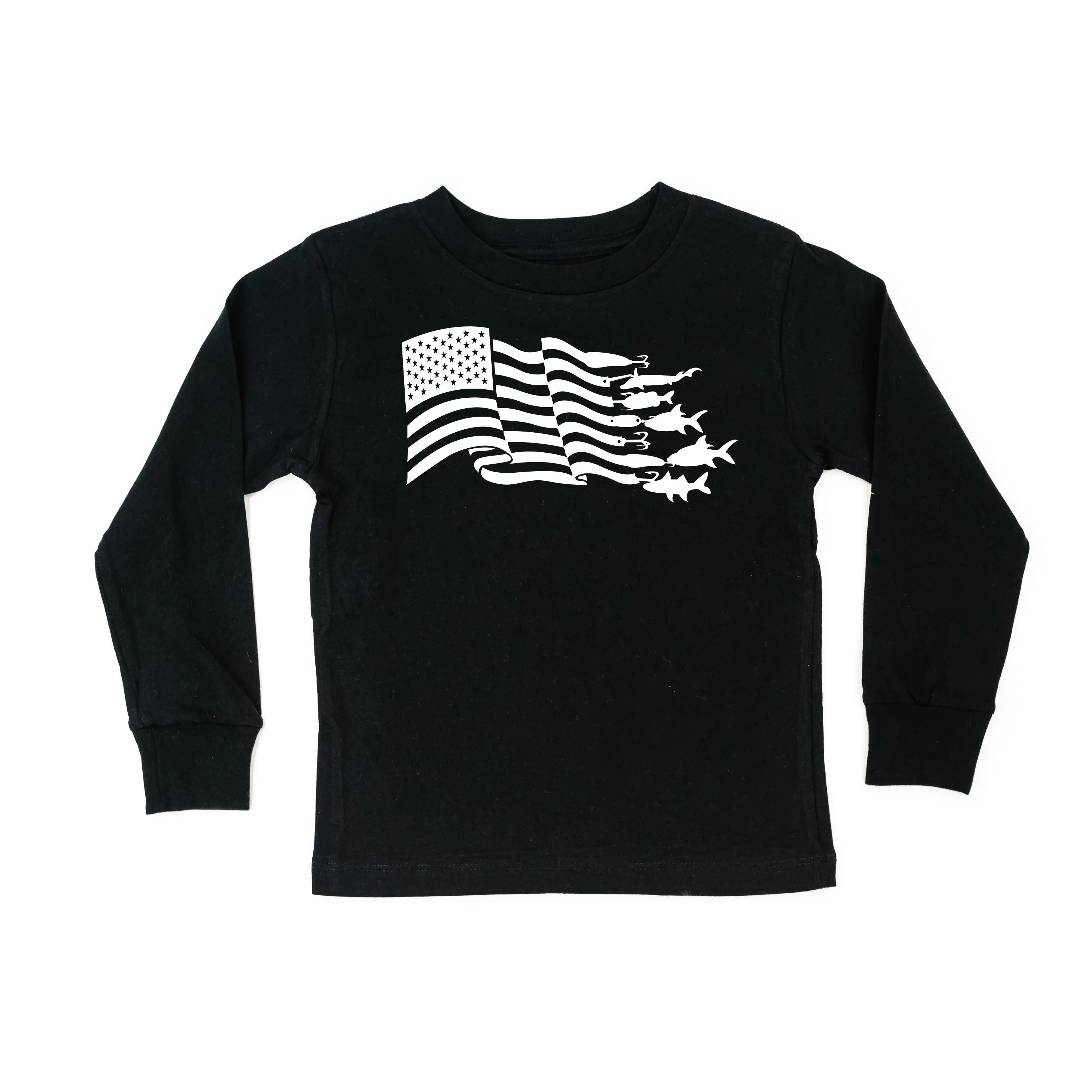 Fishing Flag - Long Sleeve Child Shirt