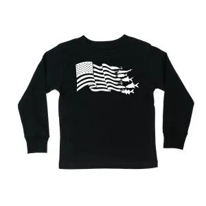 Fishing Flag - Long Sleeve Child Shirt