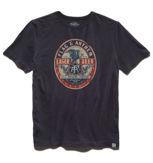 Flag and Anthem Lager Graphic Tee