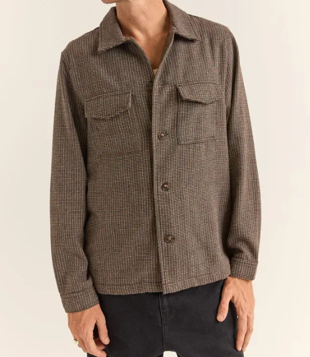 Fleck Overshirt in Earth