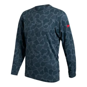 Florence Marine X Airtex  L/S Shirt-Heather Light Sea Blue Camo
