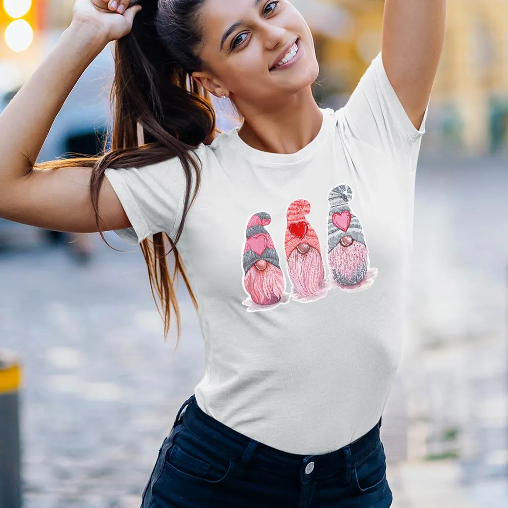 Gnome love t-shirts for women's fashion