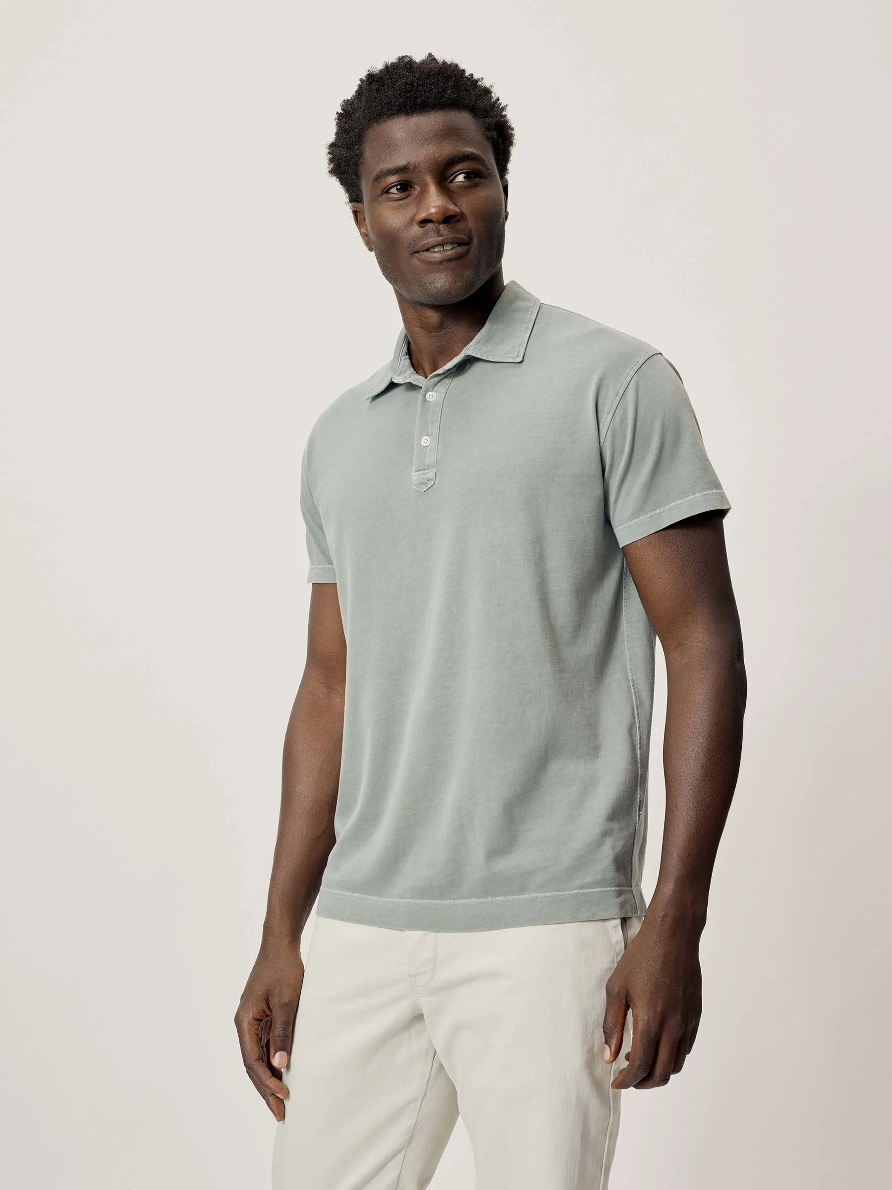 Hampton Venice Wash Sueded Cotton Polo