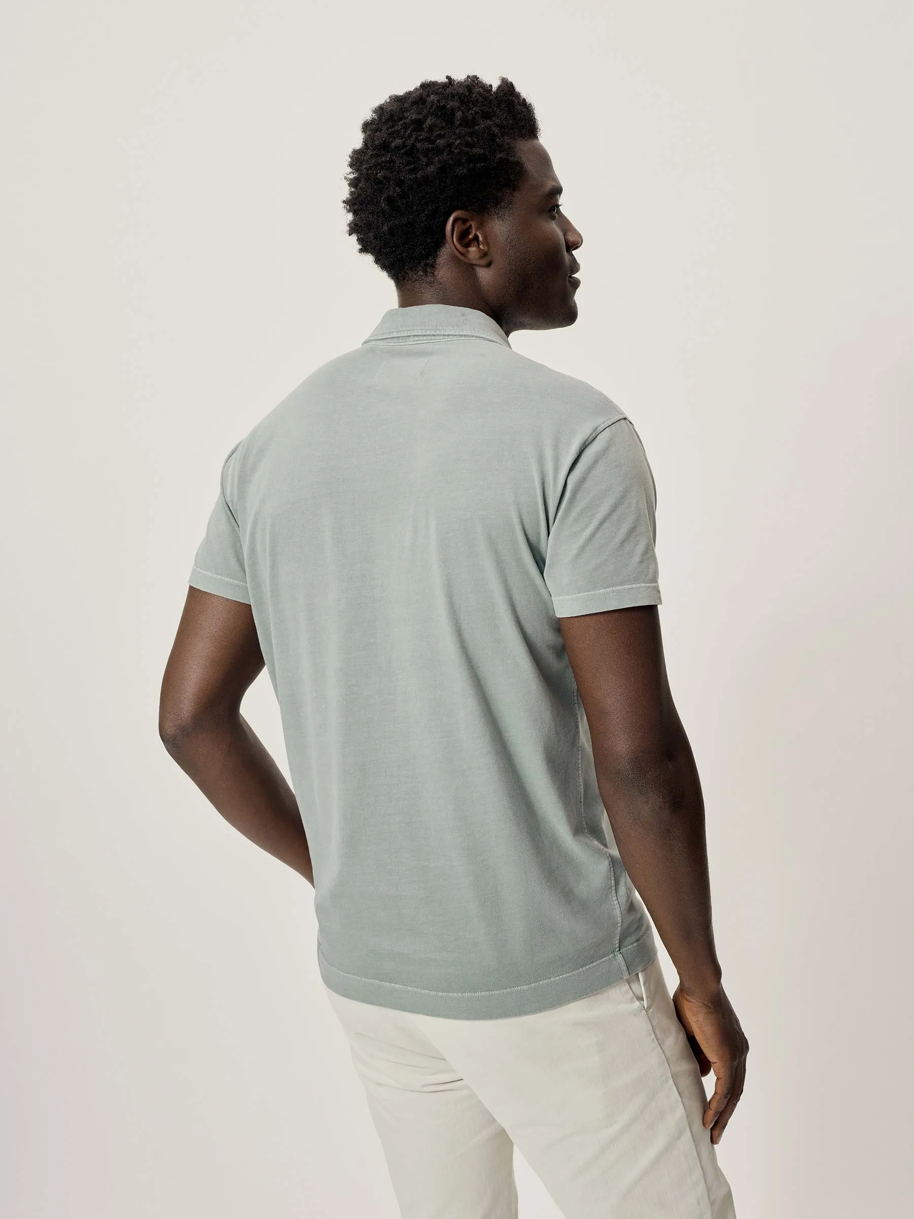 Hampton Venice Wash Sueded Cotton Polo