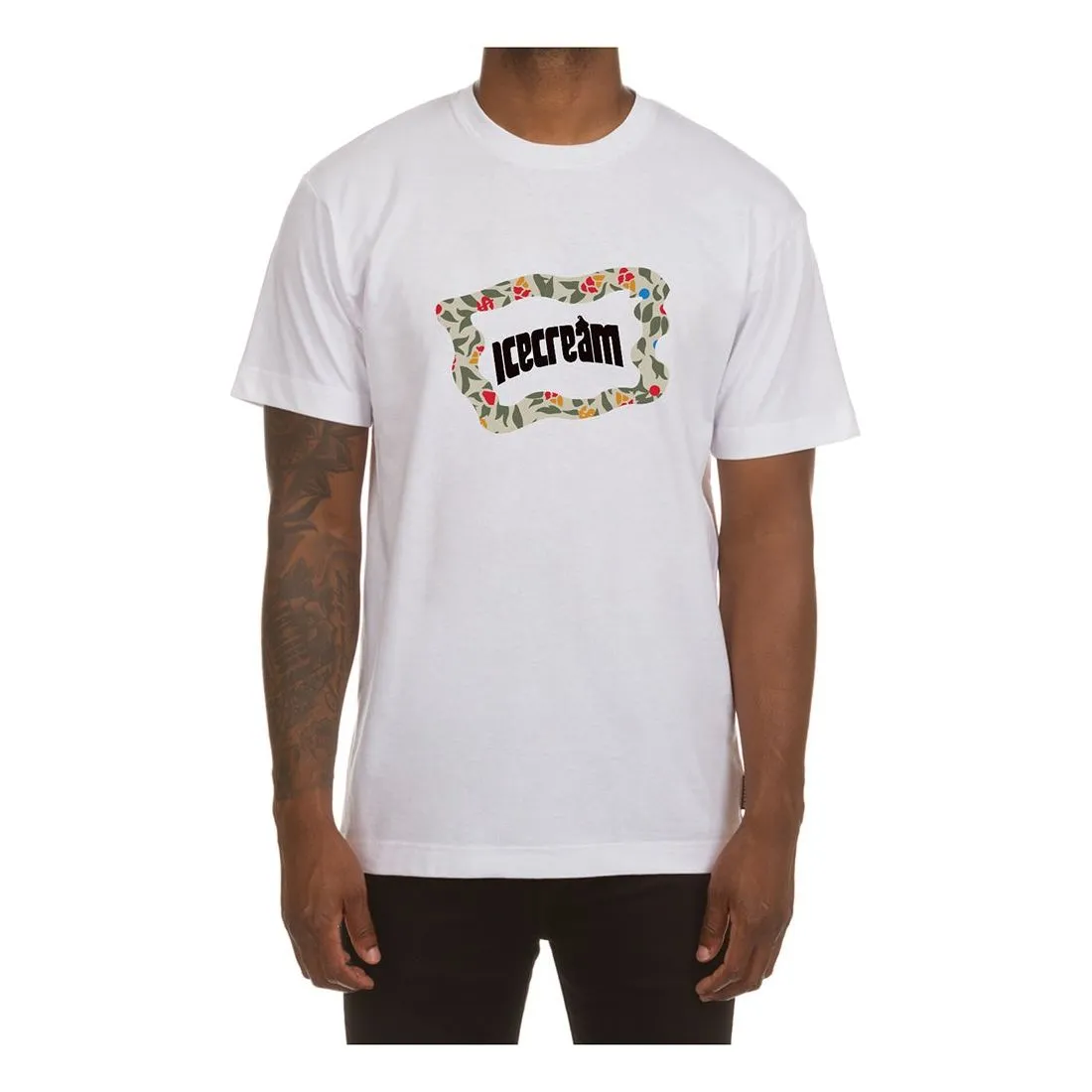 Ice Cream "Flag" SS White Tee (431-8206)