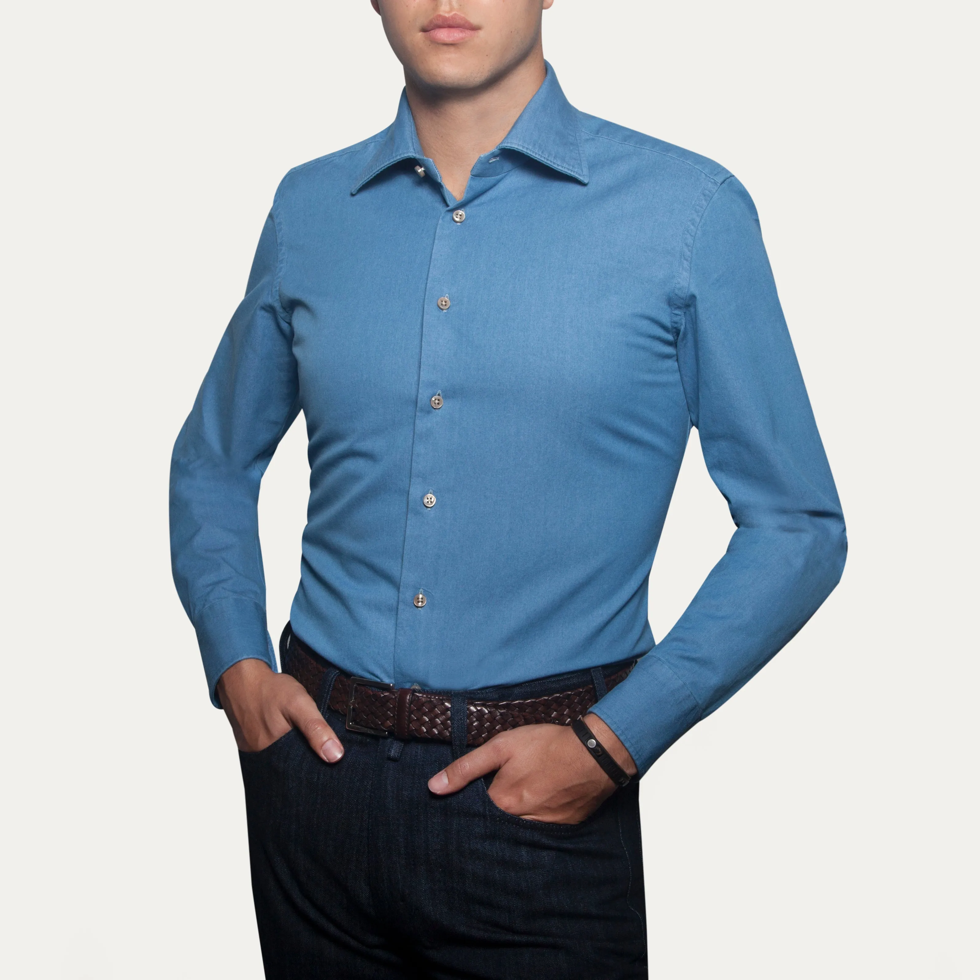 Indigo Chambray Shirt
