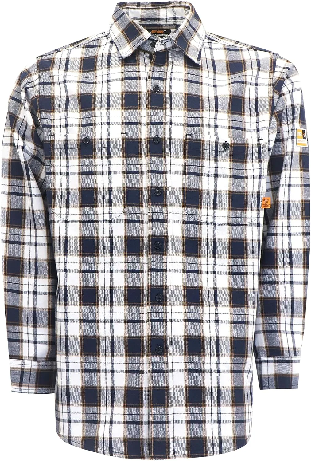 KONRECO FR Shirts for Men Button Down Flame Resistant HRC2 Men's Welding Shirts