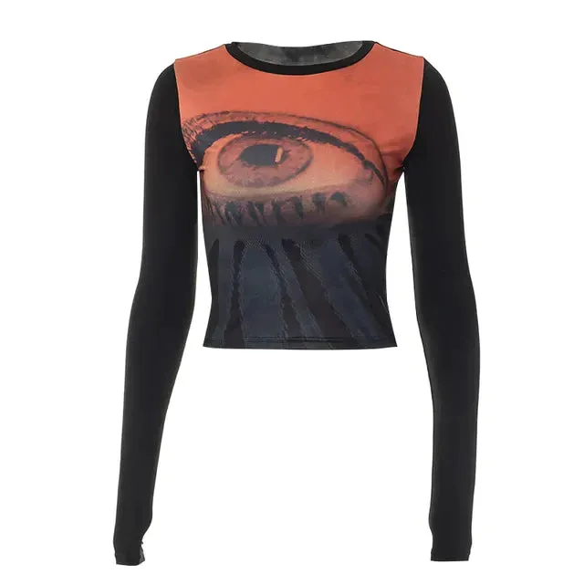 Lace Mesh See Through T-Shirts