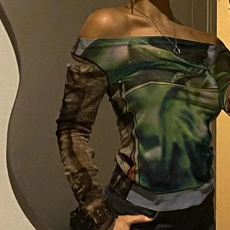 Lace Mesh See Through T-Shirts