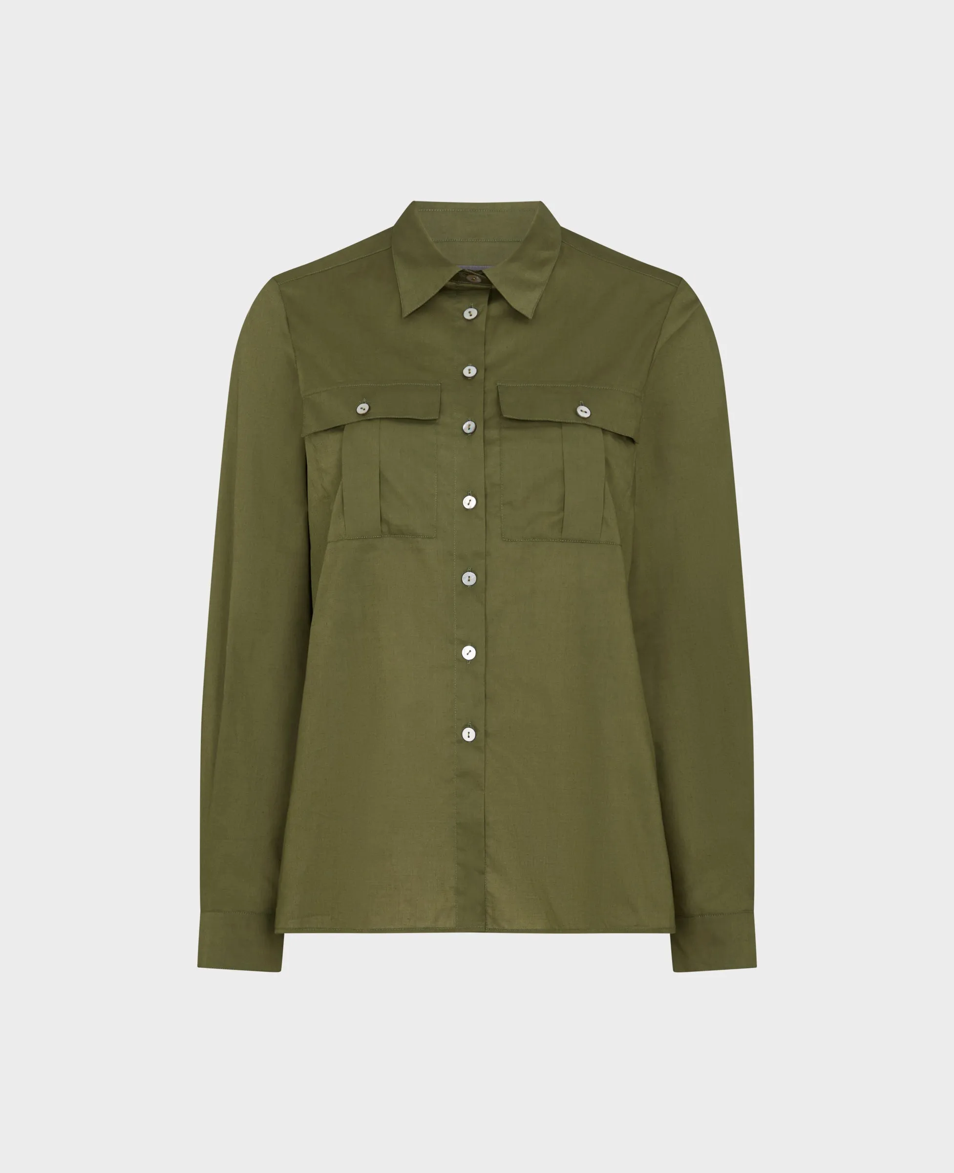 Liberty Cotton Long Sleeve Utility Shirt